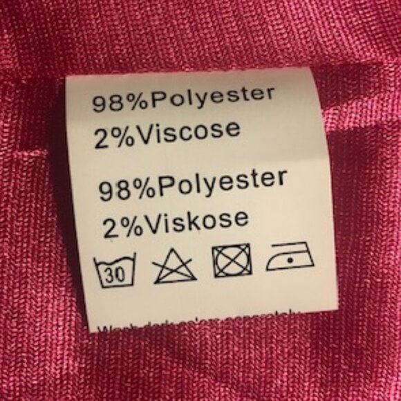 NWT Grace Karin Women Pink Pleated Chiffon Elastic Waist Skirt Lined Size 2XL - Picture 11 of 13